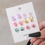 1 Set Cute Flower Resin Ear Studs