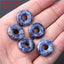 Natural Blue Dots Spacer and Abacus Beads for DIY Jewelry Making