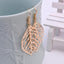 Simple Style Leaf Alloy Hollow Out Women's Earrings