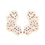 Simple Leaf Enamel Polka Dot Stud Earrings for Women