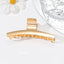 Women's Glossy Metal Plating Hair Claw Clip