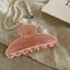 Women's Korean Style Acetate Hair Claw Clip - Versatile Semicircle Design for 2024