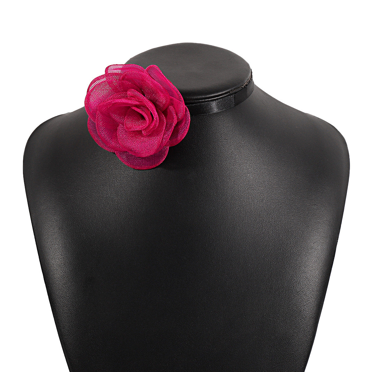 Sweet Artistic Rose Bow Tie Choker Necklace