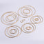 Exaggerated Round Stainless Steel Plating Hoop Earrings 1 Pair