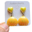 Simple Shell Resin Heart Ear Cuffs for Girls