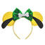 Devil's Eye Sequin Bow Knot & Monster Ears Cosplay Headband Set