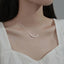 Fashion Titanium Steel Pearl Lip Shape Necklace