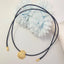 Casual Shell Wax Rope 18K Gold Plated Unisex Earrings and Necklace Set