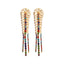 Elegant Geometric Alloy Tassel Leaf Floral Jewelry Set for Women