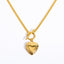 IG Style Heart Shape 18K Gold Plated Stainless Steel Locket Necklace