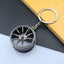 Simple Style Car Wheel Metal Keychain with Automotive Tool Charms