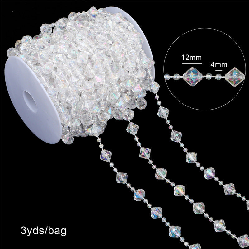 Acrylic Beaded Curtain String for DIY Jewelry and Wedding Decor