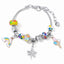 Casual Geometric Letter and Unicorn Beaded Children's Bracelet Set