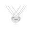 Fashion Wild Heart-Shaped Diamond Stitching Necklace for Women