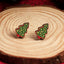 Pair of Cute Christmas Tree and Santa Claus Stud Earrings - Festive Holiday Jewelry with Boots, Snowman, and Elk Designs