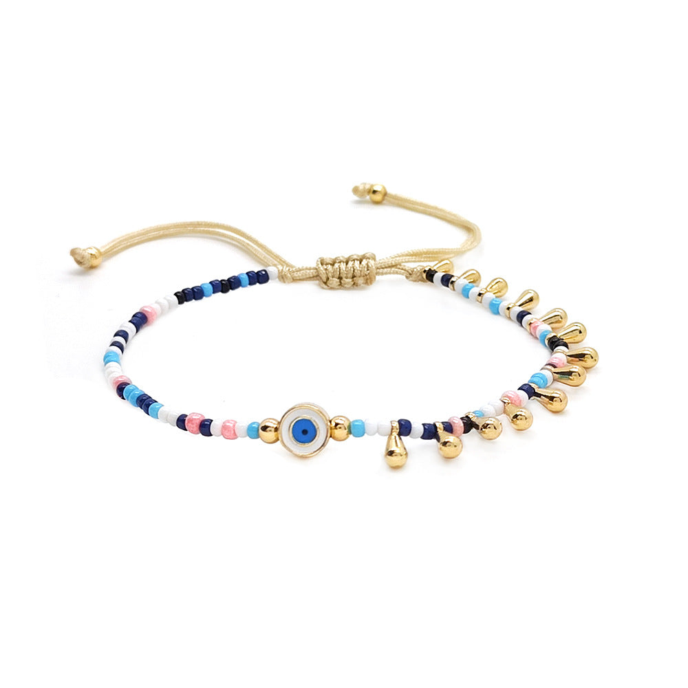 Bohemian Colorful Evil Eye Beaded Friendship Bracelets