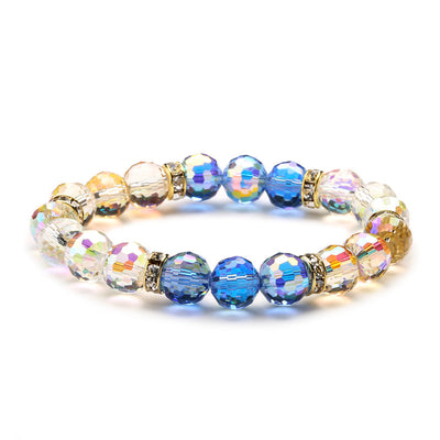 Ethnic Style Geometric Crystal Beaded Multicolor Unisex Bracelet