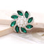 4cm Zinc Alloy Flower Gemstone and Crystal DIY Ornament Accessories