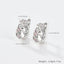 1 Pair Sterling Silver Star Paw Print Flower Zircon Hoop Earrings for Kids