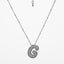 IG Style Minimalist Letter Zircon Pendant Necklace - Gold & Silver Plated