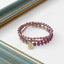 Casual Geometric Crystal Beaded Layered Bracelet Set