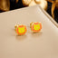 1 Pair Cute Retro Animal Titanium Steel Hypoallergenic Ear Studs for Women