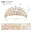 Retro Luxury Zircon Inlay Crown with Colored Diamonds for Brides and Performances