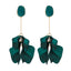 1 Pair Elegant Acrylic Flower Petal Tassel Drop Earrings for Weddings