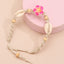 Bohemian Beach Flower Shell Beaded Anklet