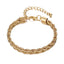 Geometric Alloy Plated Punk Metal Twist Chain Lock Bracelet