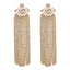 Glamorous Bridal Tassel Rhinestone Drop Earrings