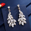 Elegant Luxurious Peacock Crystal Drop Earrings