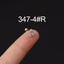 Fashion Screw Ball Inlaid Zircon Stainless Steel Stud Earrings Single