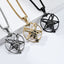 Hip-Hop Retro Pentagram Goat Titanium Steel Men's Pendant Necklace