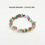 Bohemian Geometric Natural Stone Multicolor Elastic Bracelets