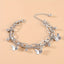 Elegant Butterfly Alloy Double-Layer Tassel Bracelet Set