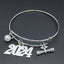 Graduation Cap & Scroll Adjustable Men's Alloy Bangle