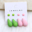 1 Set Cute Water Droplet Acrylic Stud Earrings Set