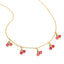 18K Gold Plated Colorful Zircon Fruit Pendant Necklace