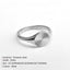 Simple Fashion Carved Stainless Steel Wave Ring with 18k Gold Plating