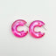 Aurora Candy Color Acrylic C-Shape Earrings for Women