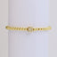 18k Gold Plated Copper Letter Zircon Beaded Stretch Bracelet