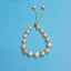 Elegant Baroque Freshwater Pearl Geometric Beaded Bracelet - 14k Gold-Plated Women's Jewelry