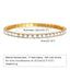 Elegant Geometric 18K Gold Plated Zircon Stainless Steel Layered Bracelets for Women