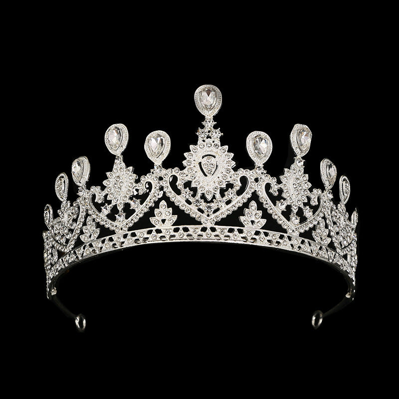 Women's Rhinestone Crown Tiara Headband for Bridal and Party Occasions