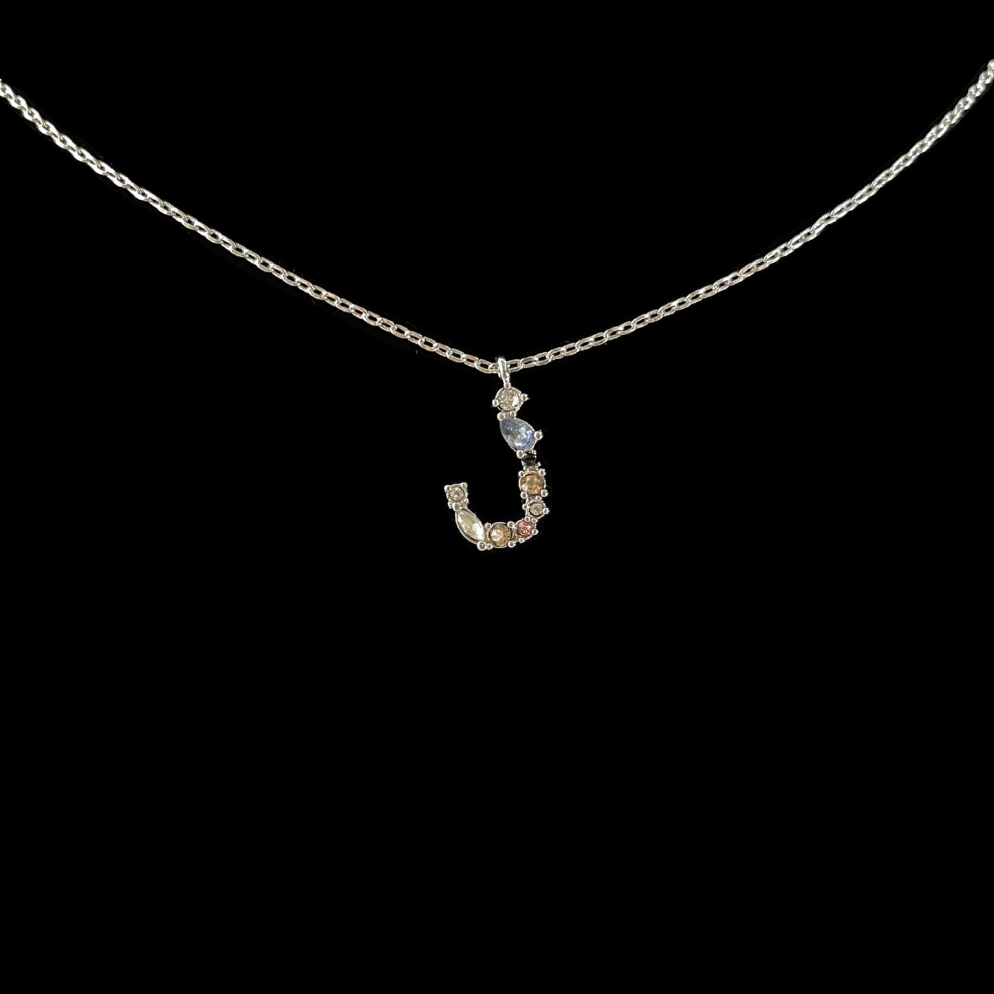 Simple Style 18k Gold Zircon Letter Pendant Necklace