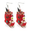 Cartoon Character Grinch Christmas Acrylic Drop Earrings