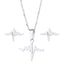 Simple Star and Butterfly Stainless Steel Jewelry Set for Women and Men