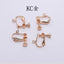 Adjustable Copper Screw Ear Clips for DIY Jewelry - No Piercing Required