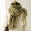 Mohair Scarf Unisex Winter Warm Long Fringe Shawl